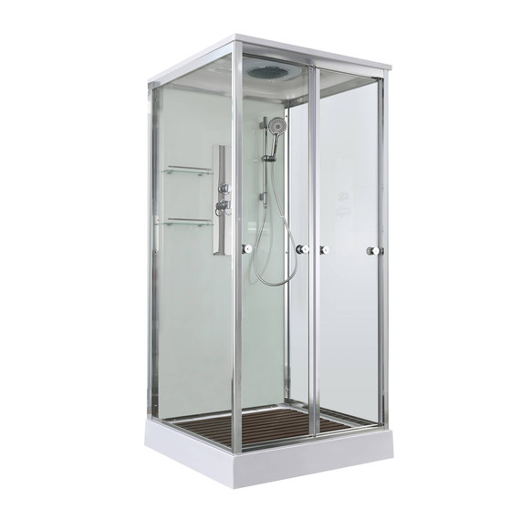 Душевая кабина Avacan 90x90 см V2090, хром/прозрачное (безсиликоновая сборка) - фото 3