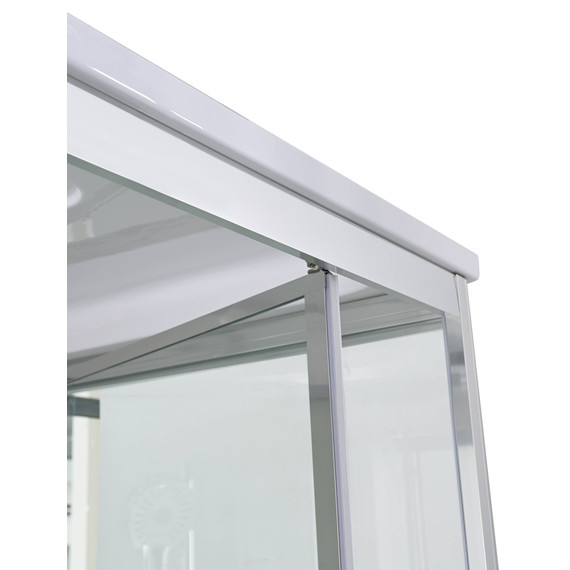 Гидробокс Avacan 150x85 см V5015LED, хром/прозрачное (безсиликоновая сборка) - фото 11