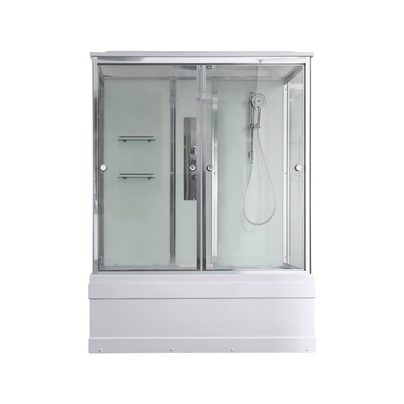 Душевая кабина Avacan 160x85 см V5016, хром/прозрачное (безсиликоновая сборка) - фото 8