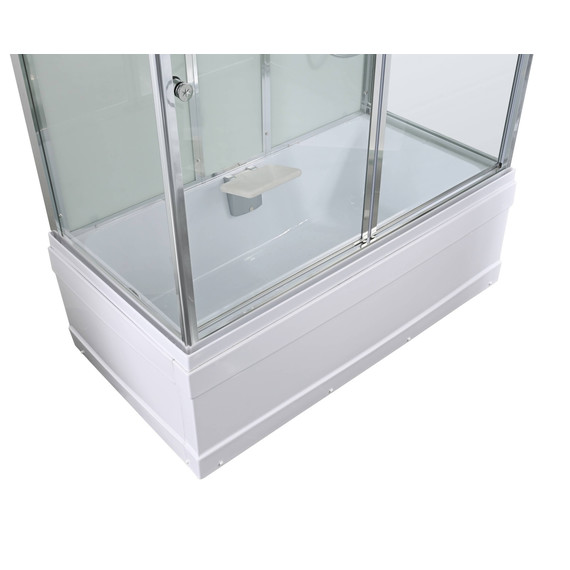 Гидробокс Avacan 170x90 см V5017LED, хром/прозрачное (безсиликоновая сборка) - фото 7