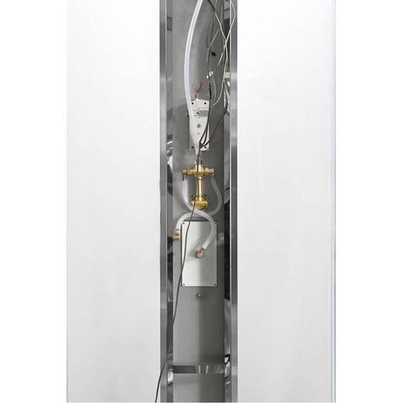 Гидробокс Avacan 110x90 см Z1911LEDMT, хром/прозрачное (безсиликоновая сборка) - фото 13