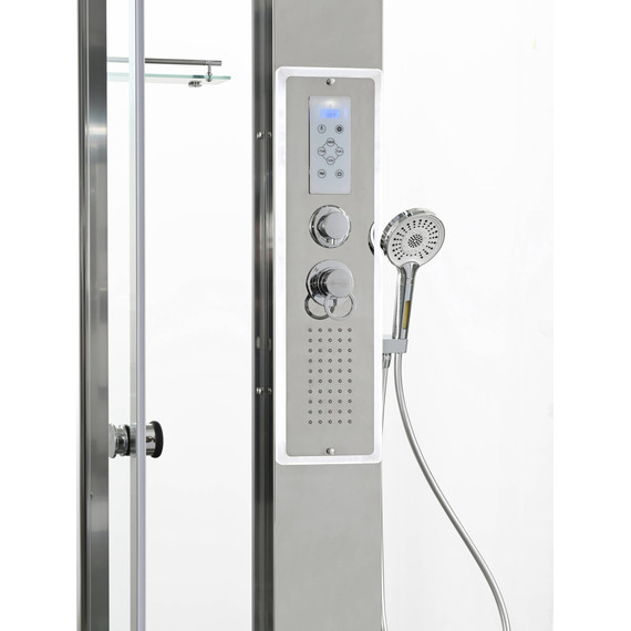 Гидробокс Avacan 120x90 см Z1912LED, хром/прозрачное (безсиликоновая сборка) - фото 19