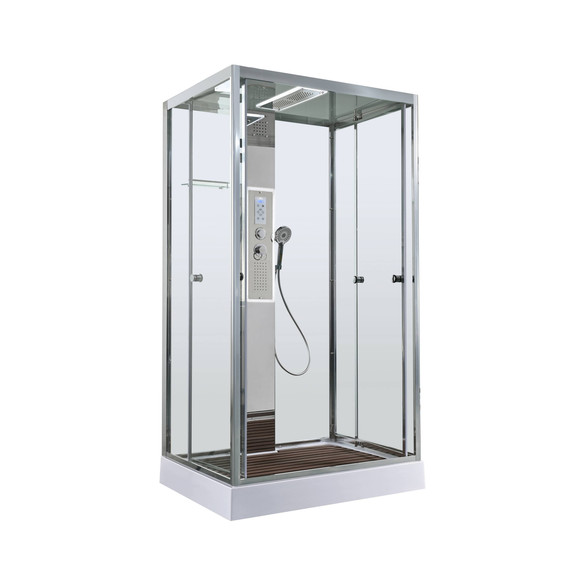 Гидробокс Avacan 120x90 см Z1912LED, хром/прозрачное (безсиликоновая сборка) - фото 3