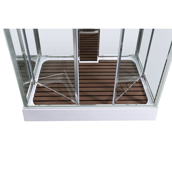 Гидробокс Avacan 120x90 см Z1912LED, хром/прозрачное (безсиликоновая сборка) - фото 10