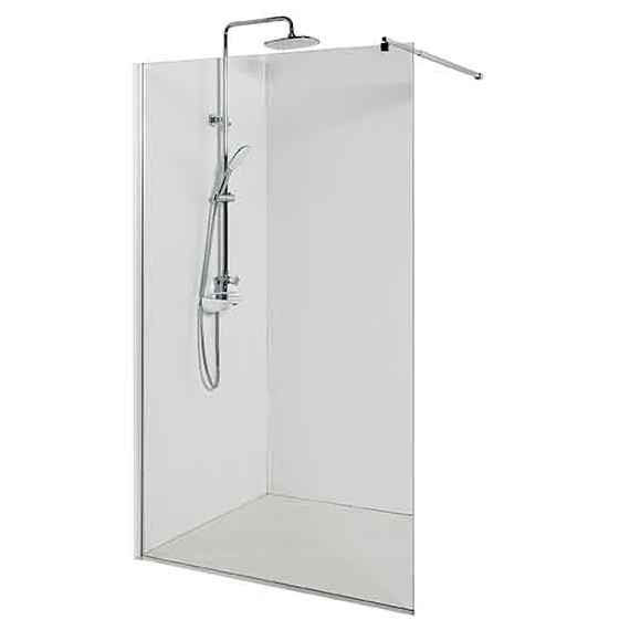 Душевая перегородка Avacan 110 см MC110 стекло (8 мм) с кронштейном в комплекте, хром/прозрачное - фото 3