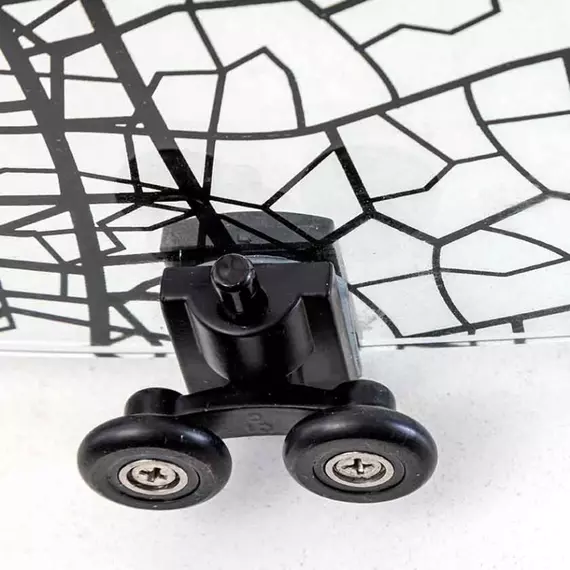 Душевое ограждение Avacan (170-190)х80 см FB2-170-SB80, чёрный/узор - фото 7