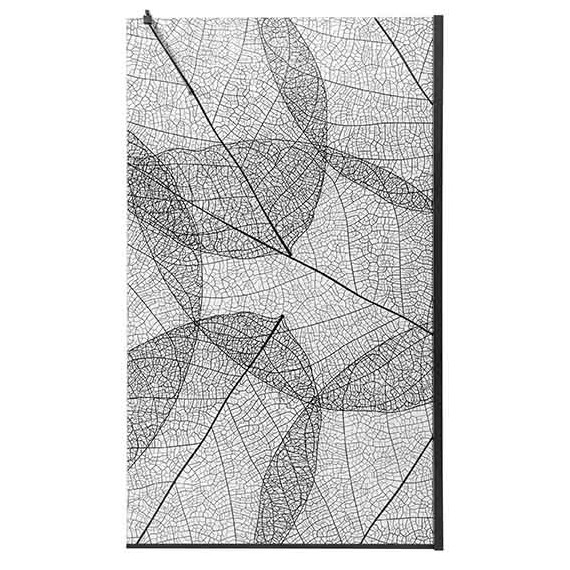 Душевая перегородка Avacan 110 см MB110 стекло (8 мм) с кронштейном в комплекте, чёрный/узор - фото 5