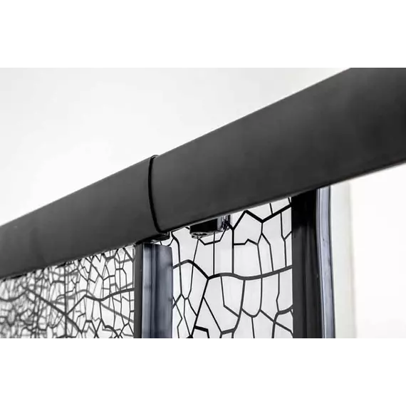 Душевое ограждение Avacan (190-210)х100 см FB2-190-SB100, чёрный/узор - фото 12