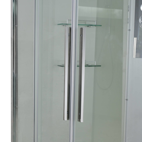 Душевая кабина Avacan 100x80 см K2810N, хром/прозрачное (безсиликоновая сборка) - фото 10