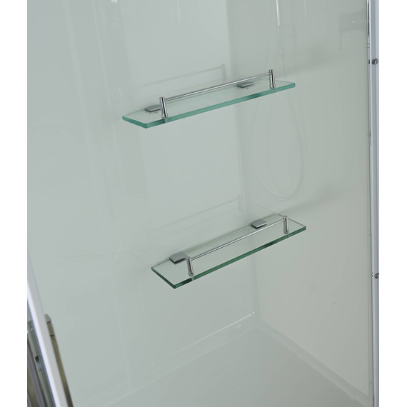 Душевая кабина Avacan 100x80 см K2810, хром/прозрачное (безсиликоновая сборка) - фото 6