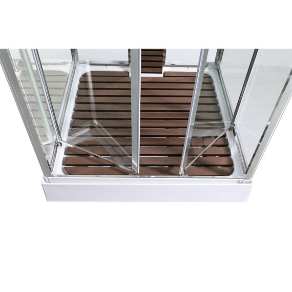 Гидробокс Avacan 100x100 см Z1910LEDMT, хром/прозрачное (безсиликоновая сборка) - фото 14