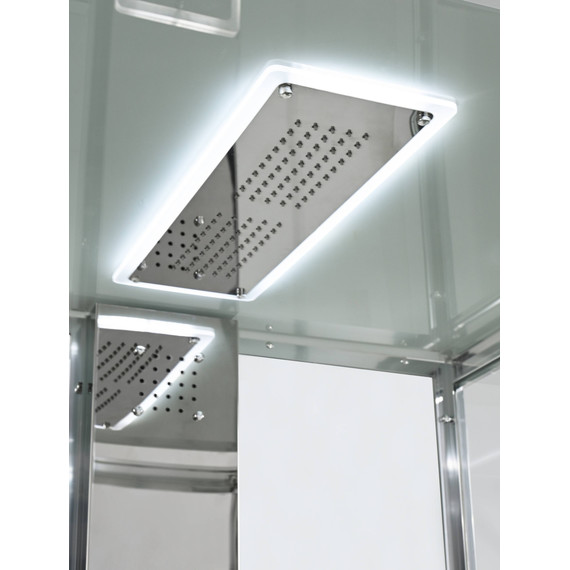 Гидробокс Avacan 100x100 см Z1910LEDMT, хром/прозрачное (безсиликоновая сборка) - фото 11