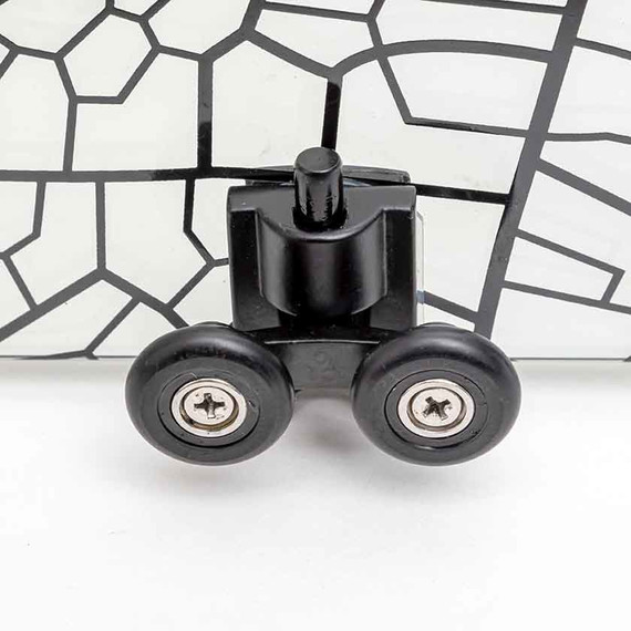 Душевое ограждение Avacan (100-110)х(100-110) см KB100, чёрный/узор - фото 6