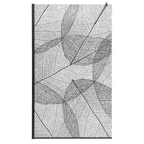 Душевая перегородка Avacan 120 см MB120 стекло (8 мм) с кронштейном в комплекте, чёрный/узор - фото 6