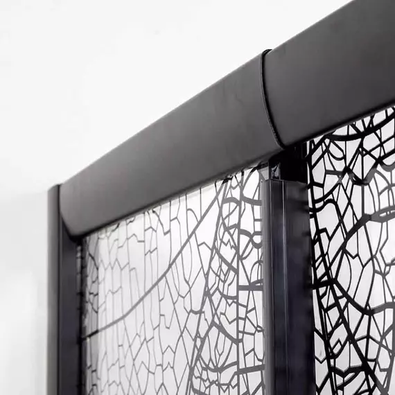 Душевое ограждение Avacan (170-190)х80 см FB2-170-SB80, чёрный/узор - фото 10