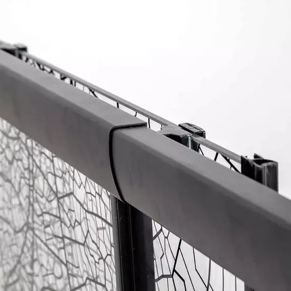 Душевое ограждение Avacan (190-210)х80 см FB2-190-SB80, чёрный/узор - фото 13