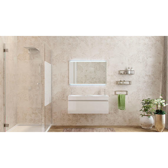 Тумба подвесная с раковиной Velvex Otto 100 см tpOTT.100-21.11, белый - фото 2