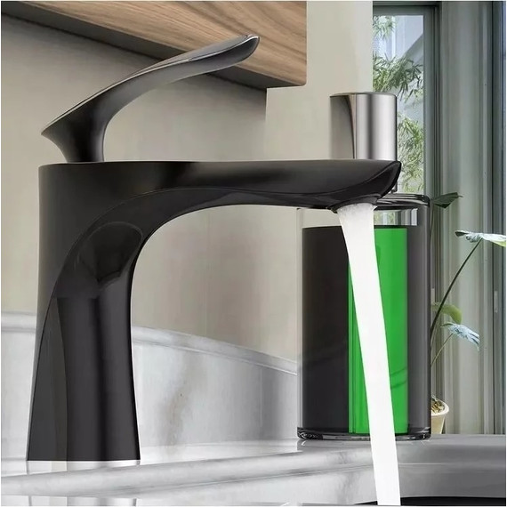 Смеситель для раковины Grocenberg GB2001BL, чёрный матовый - фото 4