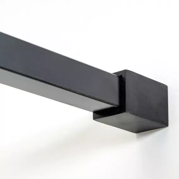 Душевая перегородка Avacan 100 см LB100 стекло (8 мм) с кронштейном в комплекте, чёрный/узор - фото 3