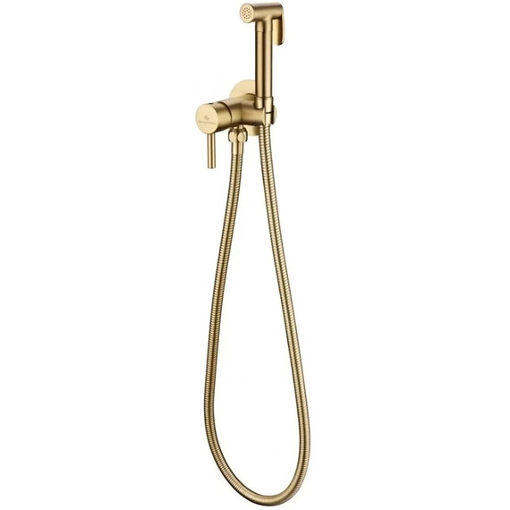 Набор для гигиенического душа Grocenberg GB001MG (со скрытой частью) матовое золото - фото 