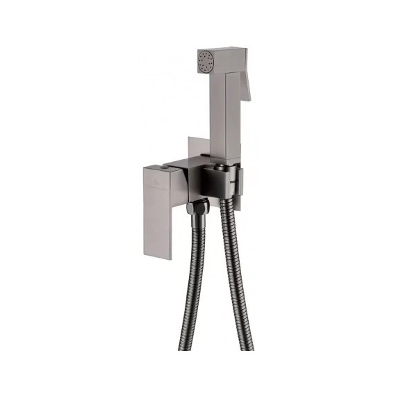 Набор для гигиенического душа Grocenberg GB002BG (со скрытой частью) графит - фото 2