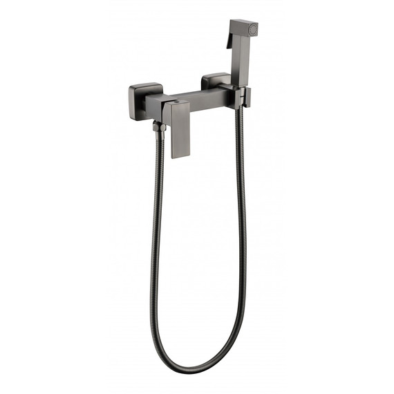 Набор для гигиенического душа Grocenberg GB101N-BG, графит - фото 