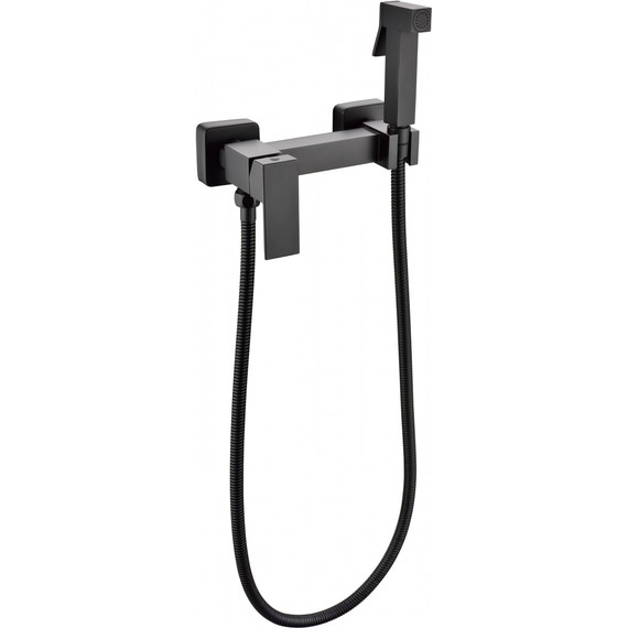 Набор для гигиенического душа Grocenberg GB101N-BL, чёрный матовый - фото 