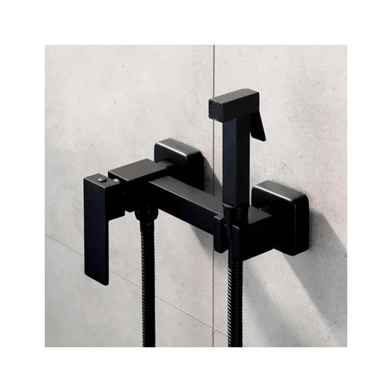 Набор для гигиенического душа Grocenberg GB101N-BL, чёрный матовый - фото 2