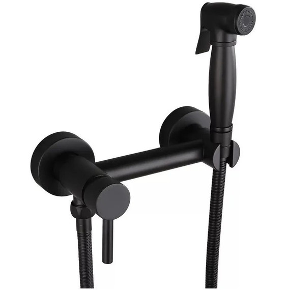 Набор для гигиенического душа Grocenberg GB103N-BL, чёрный матовый - фото 4