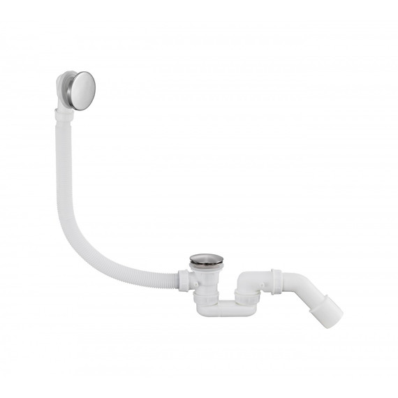 Сифон для ванны автоматический Grocenberg GB230NK, никель - фото 