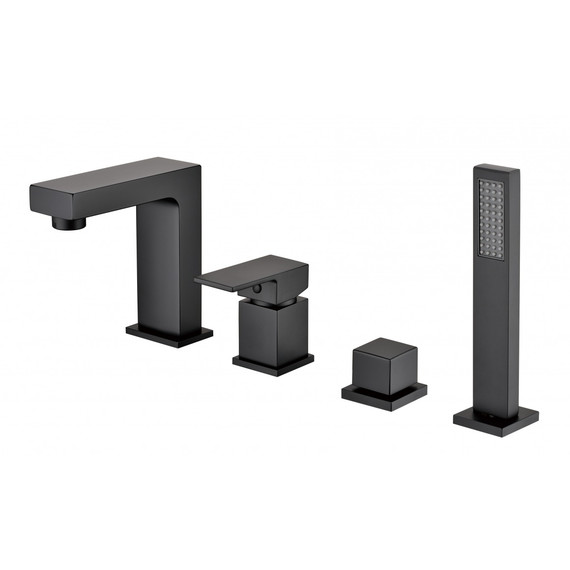 Смеситель для ванны Groсenberg GB6008-1BL, чёрный матовый - фото 