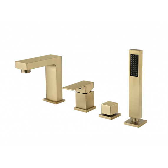 Смеситель для ванны Groсenberg GB6008-1MG, матовое золото - фото 