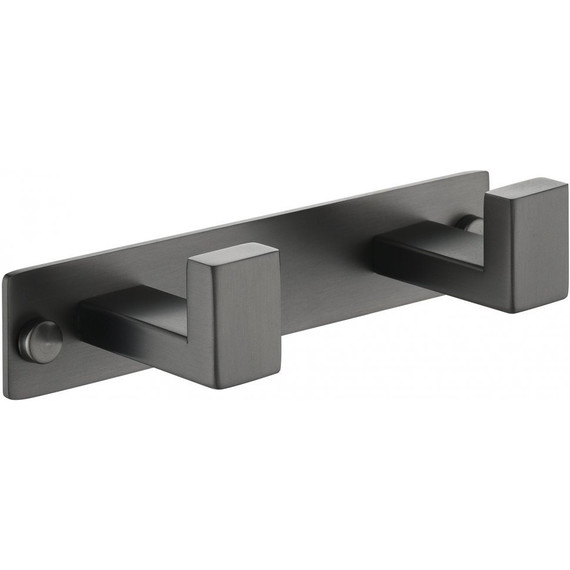 Двойной крючок Grocenberg AC0012BG, цвет графит - фото 