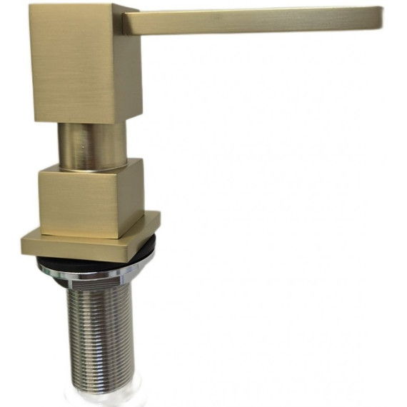 Дозатор для жидкого мыла Grocenberg AC0033MG, цвет матовое золото - фото 2