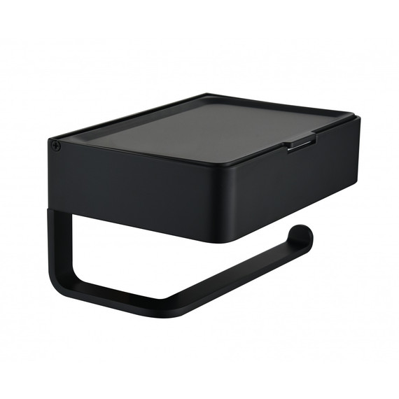 Держатель для туалетной бумаги Grocenberg AC0050BL, цвет чёрный матовый - фото 