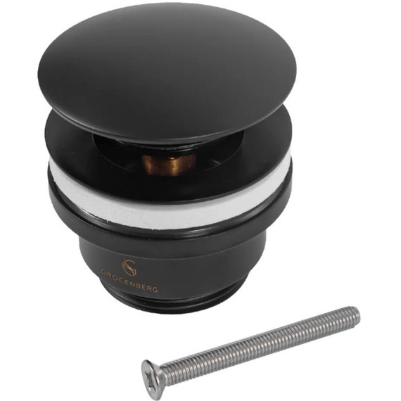 Донный клапан Grocenberg GB106BL, чёрный матовый - фото 3