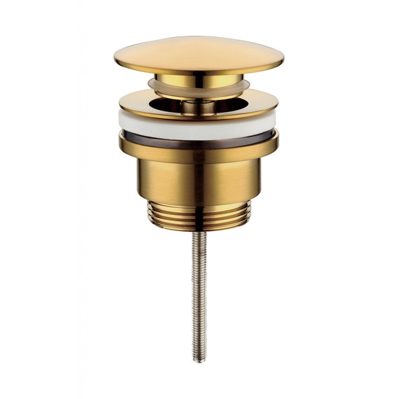 Донный клапан Grocenberg GB106GL, золотой брашированный - фото 