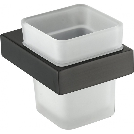 Стакан для зубных щеток Grocenberg AC0021BG, цвет графит - фото 