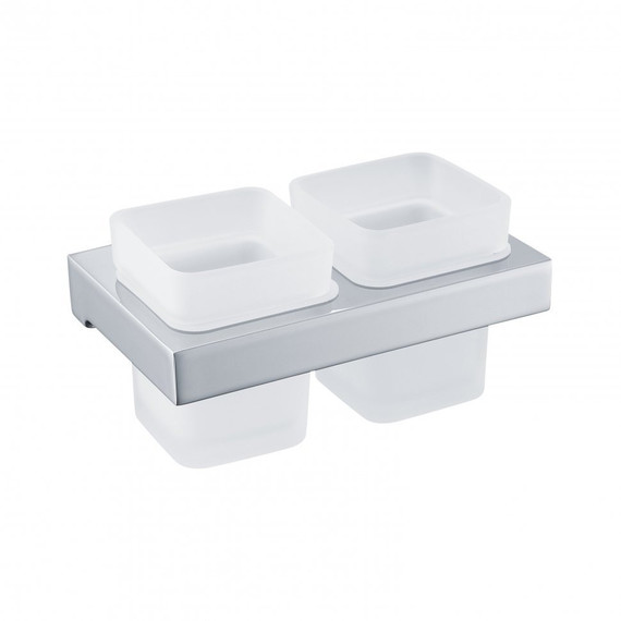 Двойной стакан для зубных щеток Grocenberg AC0022CR - фото 