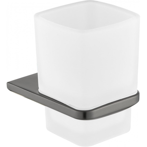 Стакан для зубных щеток Grocenberg AC0053BG, цвет графит - фото 