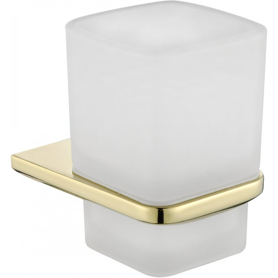 Стакан для зубных щеток Grocenberg AC0053GO, цвет золото - фото 