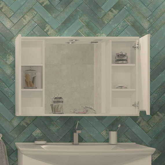 Зеркало-шкаф EvaGold Paola 100 см EG010010 - фото 2