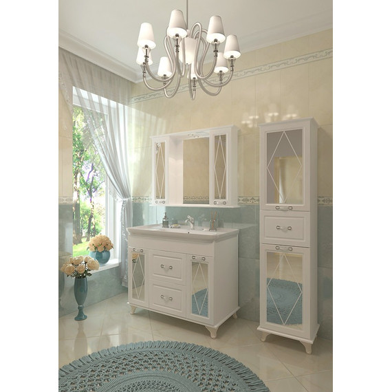 Зеркало-шкаф EvaGold Viktoria 100 см EG010011 - фото 2