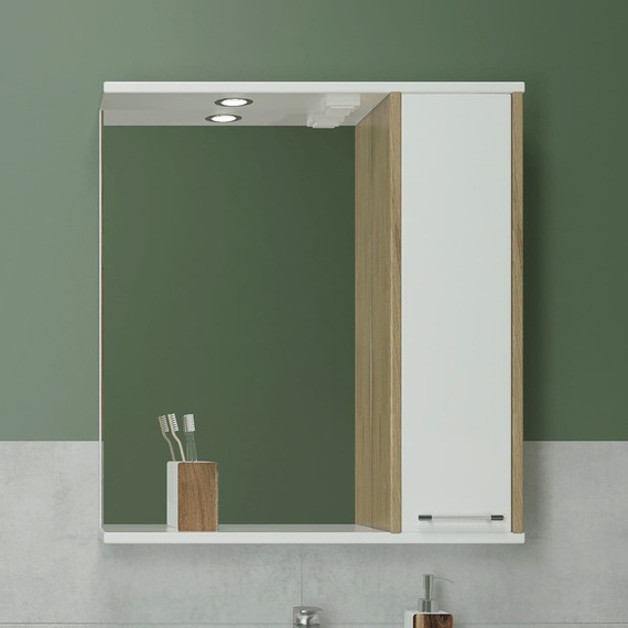 Зеркало-шкаф EvaGold Шимо 50 см R EG010074, шимо - фото 