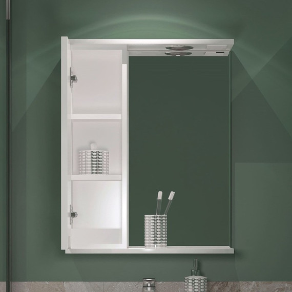 Зеркало-шкаф EvaGold Paola 55 см L EG010091 - фото 2