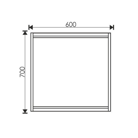 Зеркало-шкаф EvaGold White Stone 60 см EG010119, бетон - фото 4