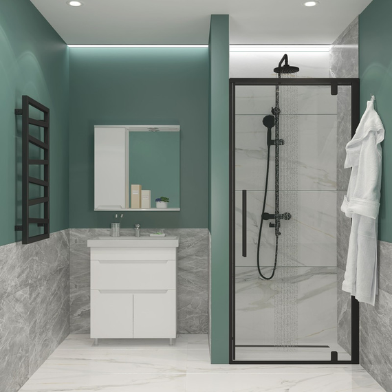 Зеркало-шкаф EvaGold Paola 70 см L EG010195 - фото 3