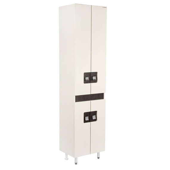 Пенал напольный EvaGold Braunsy 45 см EG030099, белый шагрень - фото 2