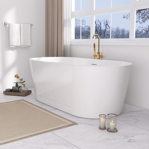 Ванна отдельностоящая Abber AB9209 170x80 см - фото 8