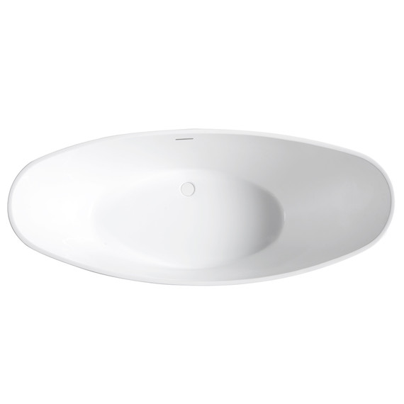 Ванна отдельностоящая Abber AB9233G 184x79 см, серый - фото 11